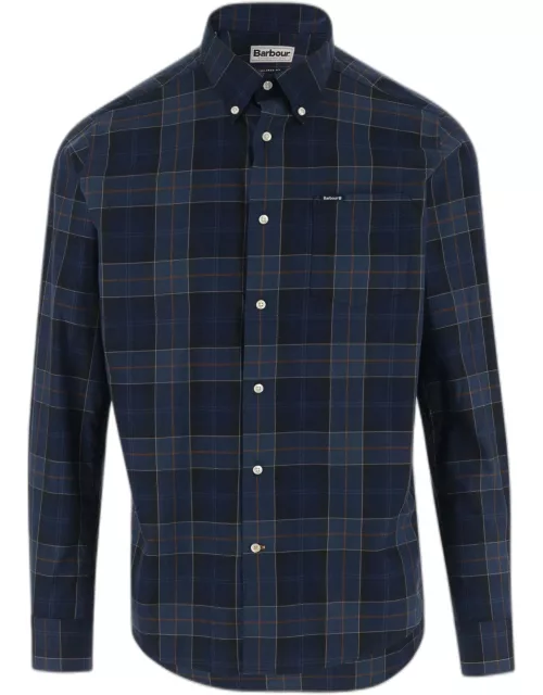 Barbour Cotton Shirt With Check Pattern