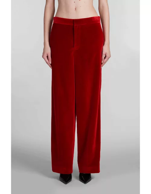 J. W. Anderson Pants In Red Cotton