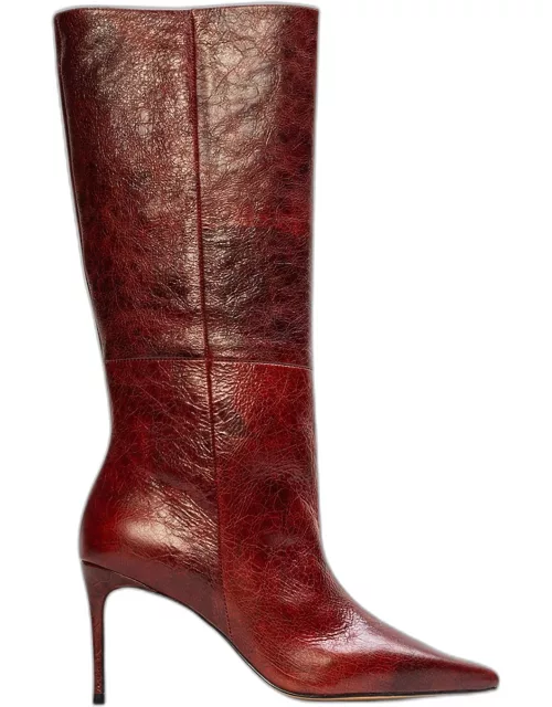 Friday Tall Leather Stiletto Boot