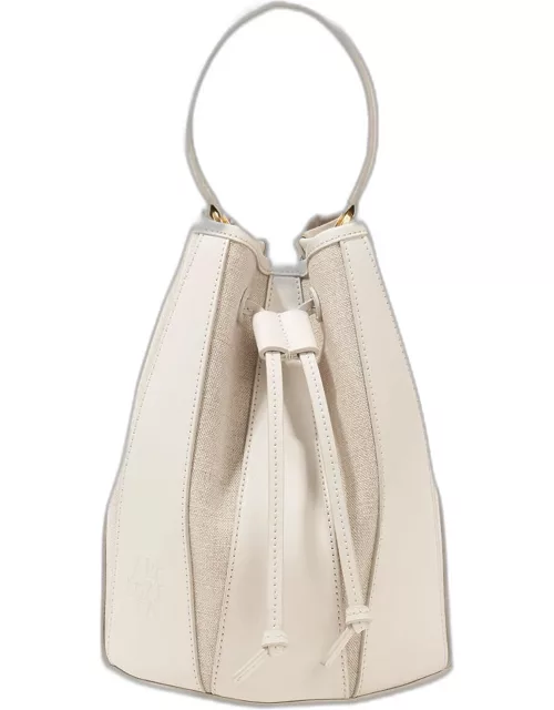 Drum Small Canvas & Leather Bucket Bag