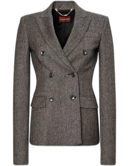 Indiana Double-Breasted Wool Jacket