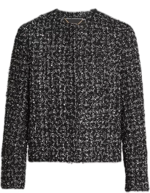 Boucle Two-Button Wool Jacket