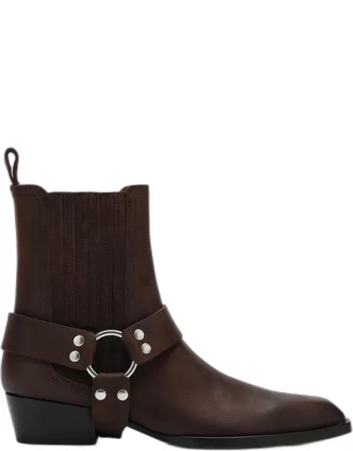 Helena brown leather boot