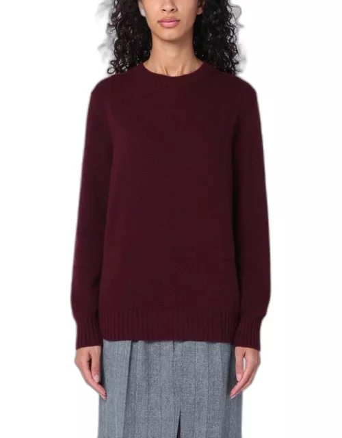 Amaranth wool and cashmere sweater