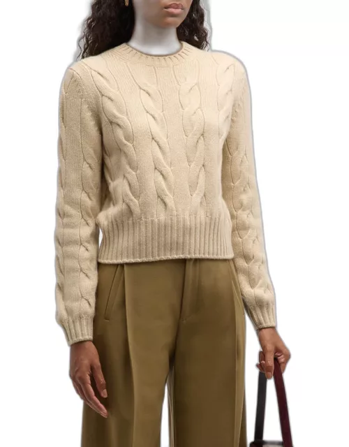 Napier Cashmere Cable-Knit Sweater