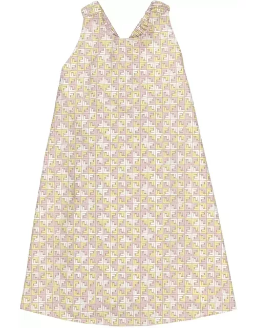 Fendi Sleeveless Dress With Monogram Motif