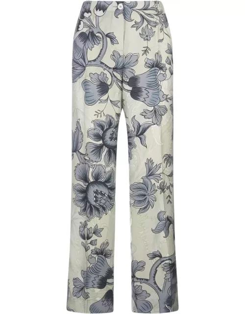 For Restless Sleepers Eterno Trousers With Renaissance Flower
