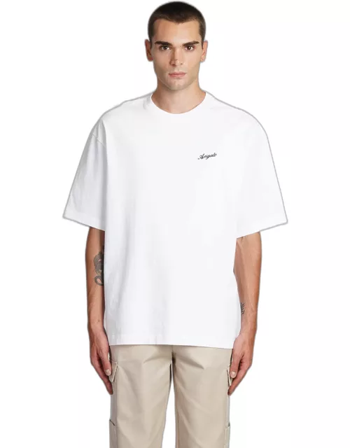Axel Arigato Honor T-shirt In White Cotton