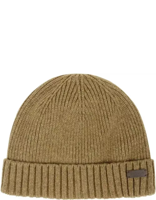 Barbour Logo Patch Knitted Beanie