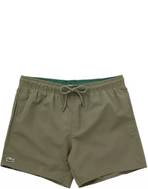 Lacoste Logo Patch Drawstring Swim Short