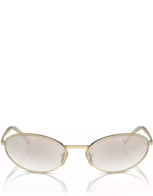 Prada Eyewear Pr A59s Pale Gold Sunglasse