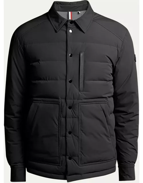 Men's Bassies Quilted Down Shirt Jacket