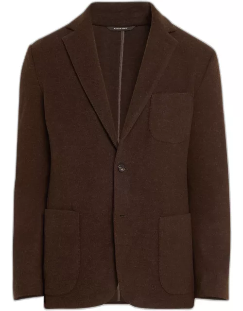 Men's Solid Cashmere Silk Sports Jacket