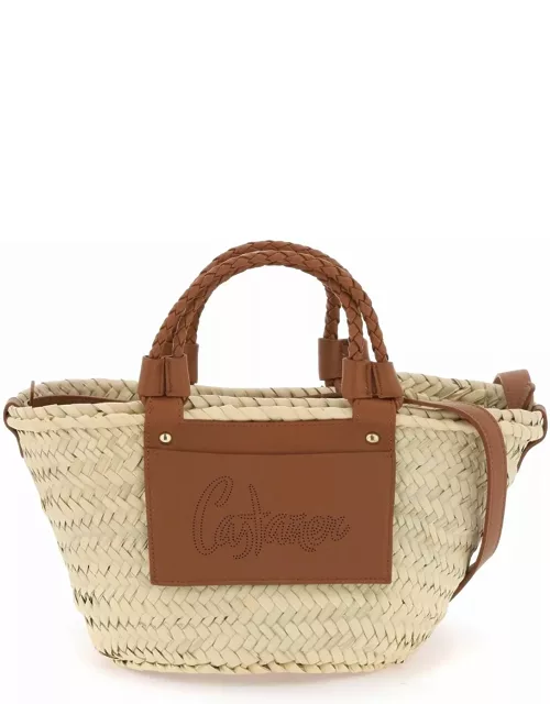 CASTANER raffia basket bag for