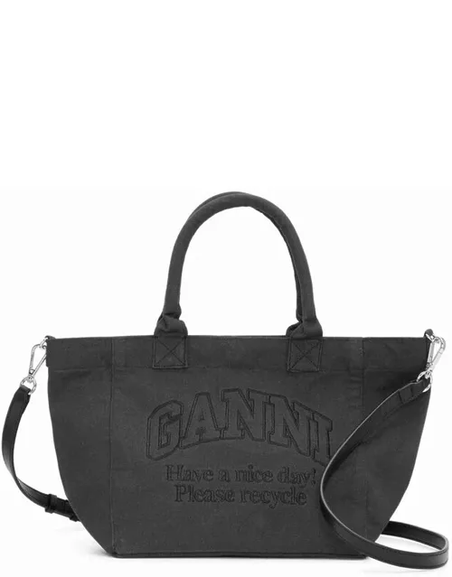 GANNI Small Easy Shopper Bag - Black