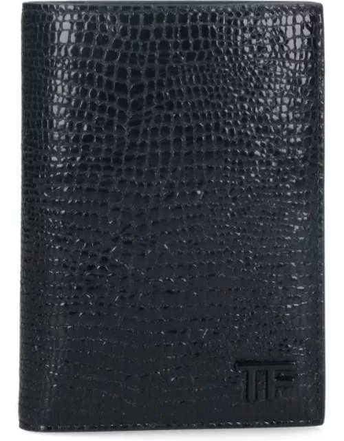 Tom Ford Croc Print Card Holder