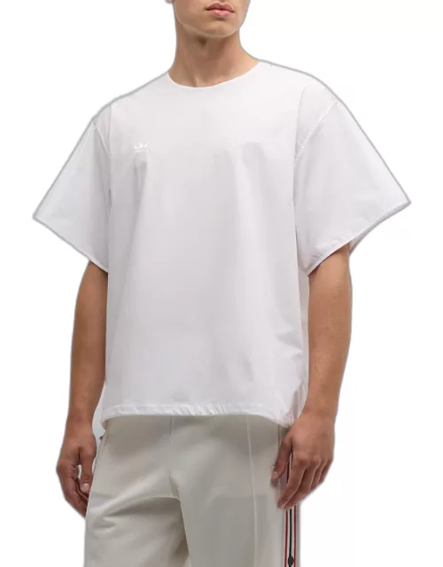 x Wales Bonner Men's Poplin Drawcord T-Shirt