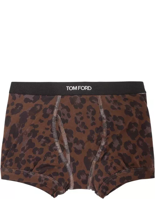 Tom Ford Leopard Printed Boxer Brief