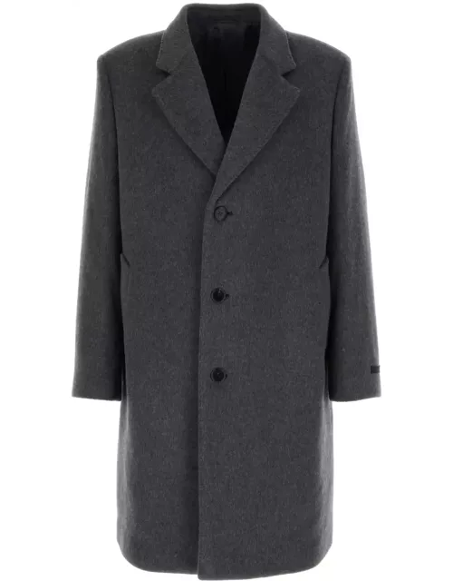 Prada Grey Velour Coat