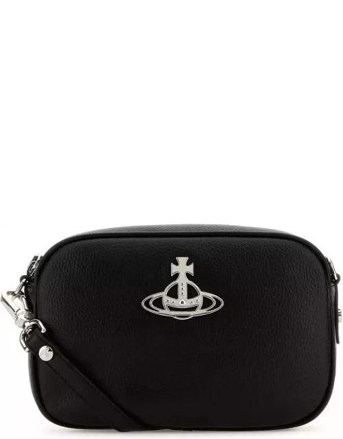 Vivienne Westwood Black Synthetic Leather Anna Crossbody Bag
