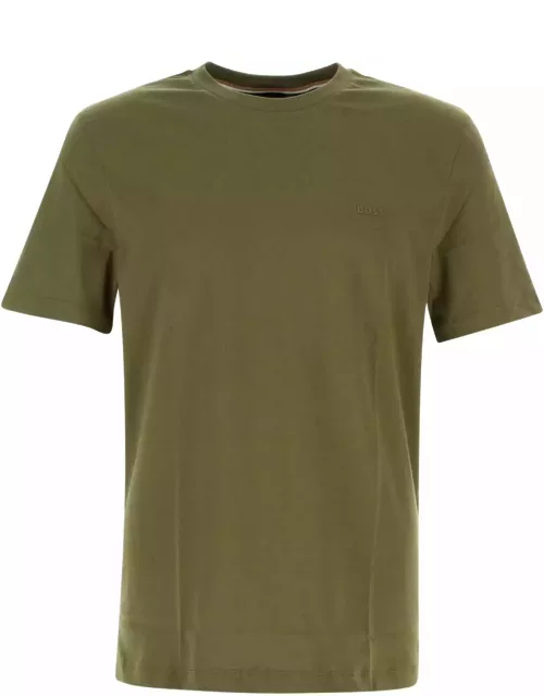 Hugo Boss Army Green Cotton T-shirt
