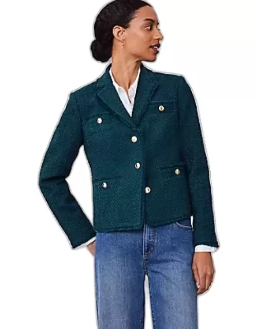 Ann Taylor Button Tweed Jacket