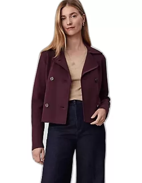 Ann Taylor Double Breasted Sweater Jacket