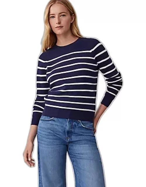 Ann Taylor Stripe Wedge Ribbed Sweater