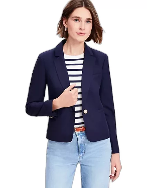 Loft Petite Twill Schoolboy Blazer