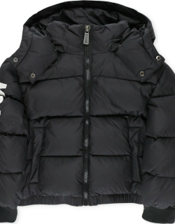 Moschino Quilted Down Jacket With Logo