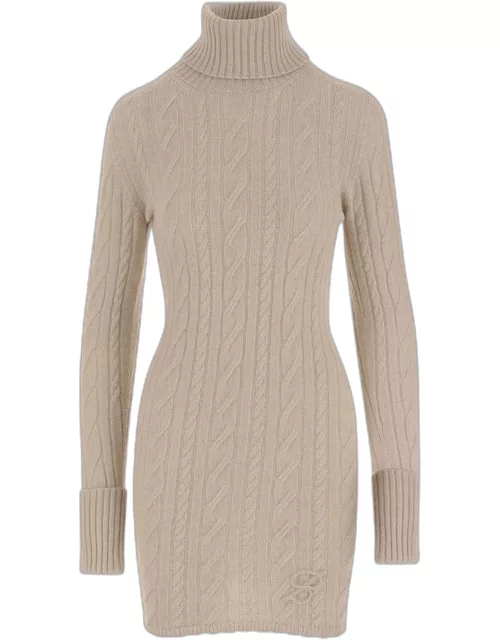 Blumarine Wool And Cashmere Knit Dres