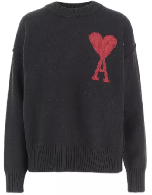Ami Alexandre Mattiussi Wool Sweater With Logo