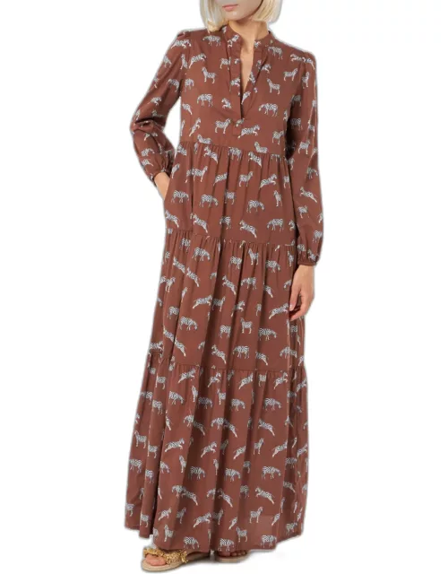 MC2 Saint Barth Woman Cotton Voile Maxi Dress Nadja