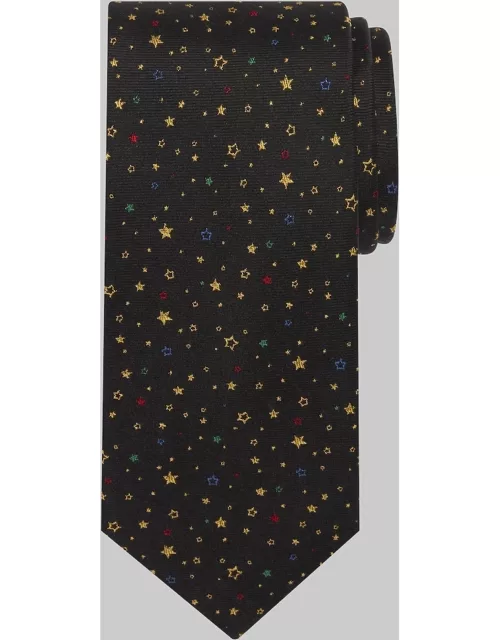 JoS. A. Bank Men's Starry Skies Tie, Black, One