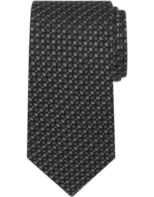JoS. A. Bank Men's Traveler Collection Microchip Tie, Black, One