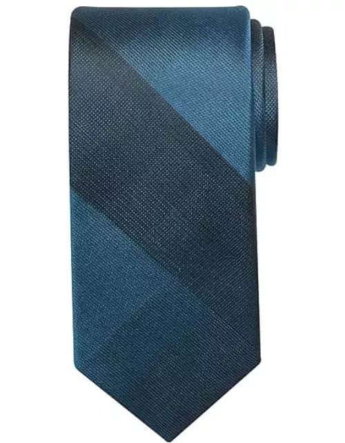 Awearness Kenneth Cole Men's Narrow Tonal Plaid Tie Tea