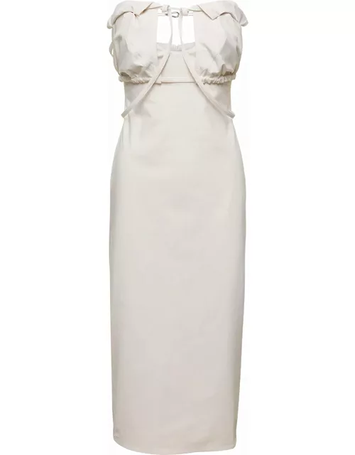 Jacquemus La Robe Bikini Deconstructed Strapless Dres