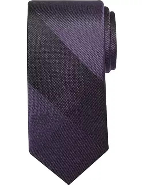 Awearness Kenneth Cole Big & Tall Men's Narrow Tonal Plaid Tie Purple