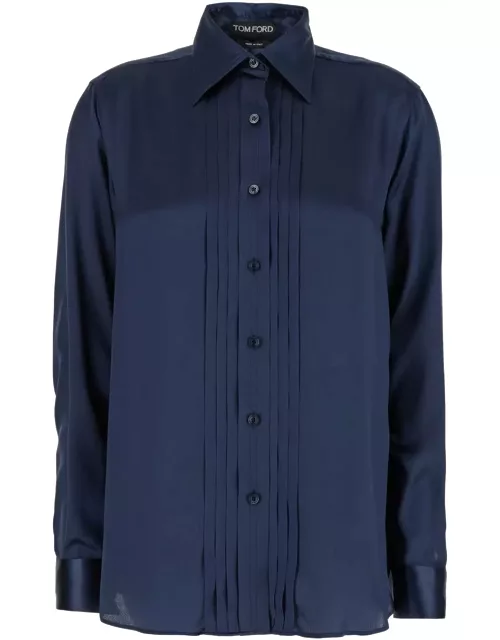 Tom Ford Pleated Plastron Shirt