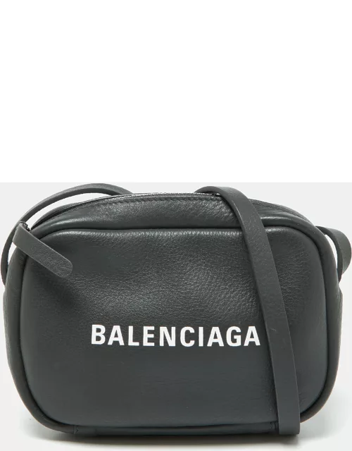 Balenciaga Grey Leather Extra Small Everyday Camera Bag
