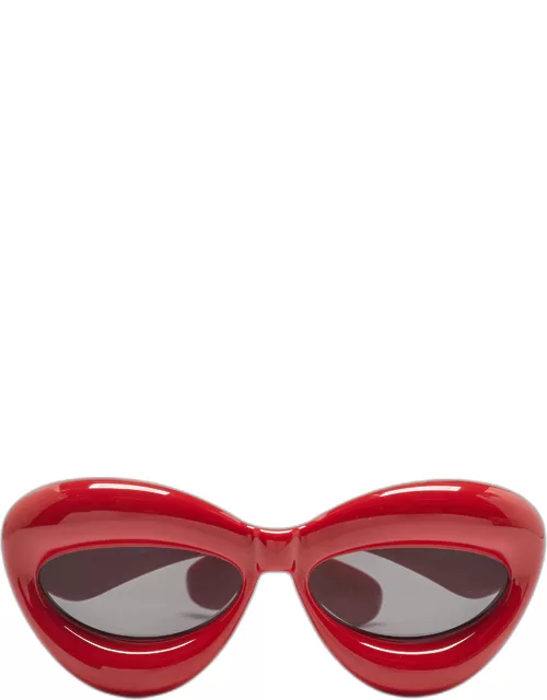 Loewe Red LW400971 Inflated Cat Eye Sunglasse