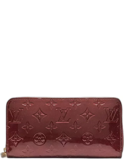 Louis Vuitton Amarante Monogram Vernis Zippy Wallet