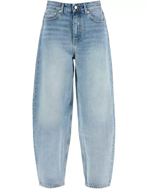 GANNI organic denim tapered jeans in eight