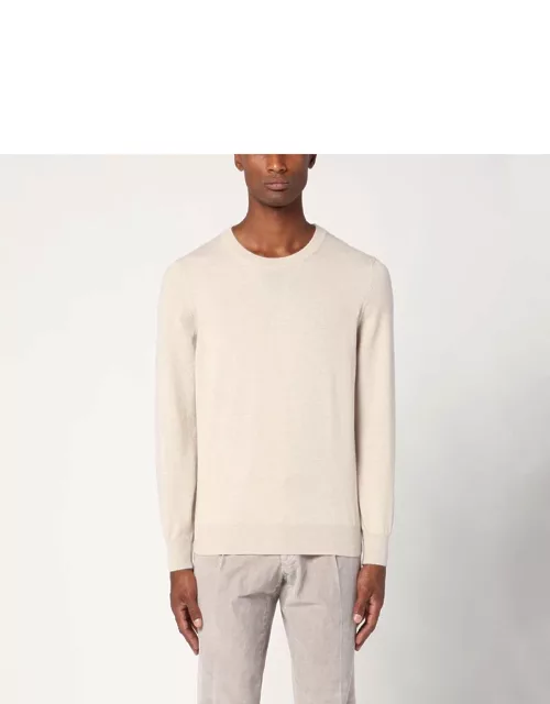 Sand-coloured cashmere sweater