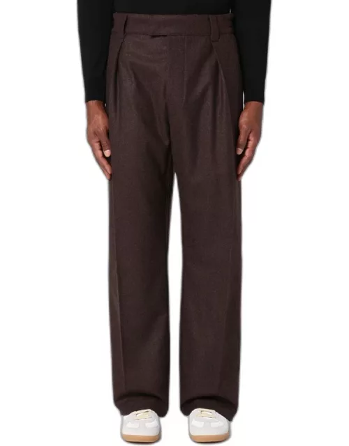 Brown wool and cashmere trouser