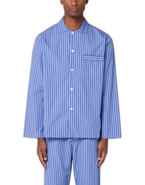 Blue striped pyjama shirt