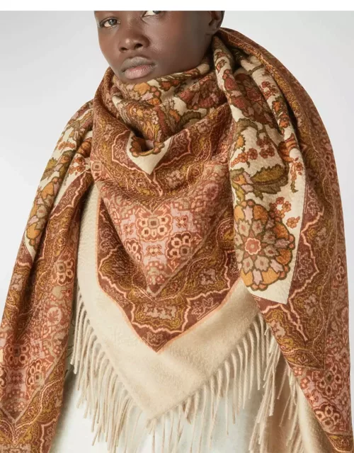 Multi-Patterned Cashmere Scarf