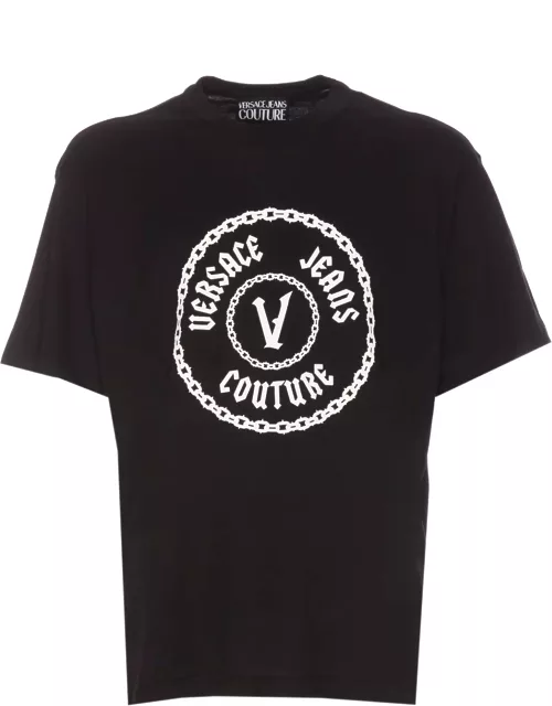 Versace Jeans Couture Gothic V-emblem T-shirt
