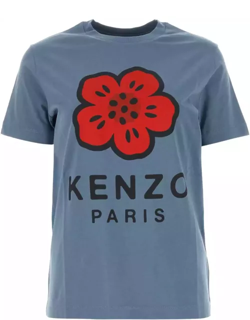 Kenzo Air Force Blue Cotton T-shirt