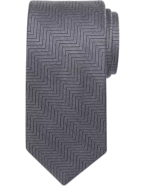 JoS. A. Bank Men's Traveler Collection Chevron Stripe Tie, Charcoal, One